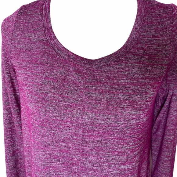Jones New York Raspberry Mélange Knit Top Small - Picture 5 of 9
